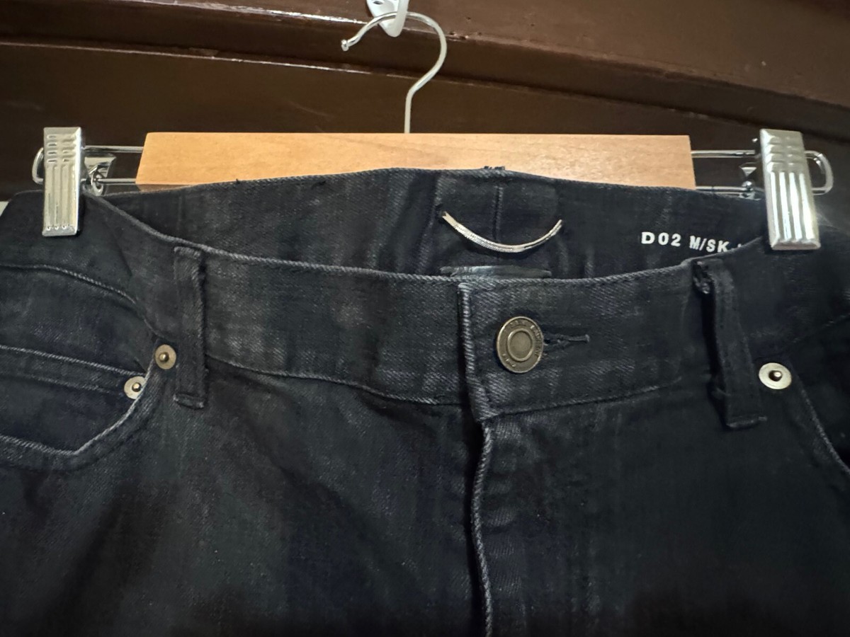 Saint Laurent Paris D02 M/SK Slim Black Denim Jeans Men