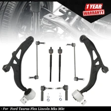 Front Lower Control Arms Sway Bars Tie Rods For Ford Taurus Flex Lincoln Mks Mkt