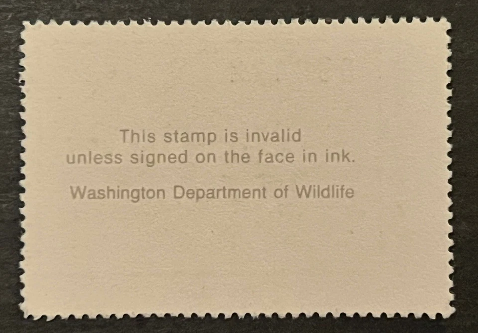 Travelstamps: 1990 US Washington Duck Stamp - Migratory Waterfowl Mint MNH OG - Image 3 of 4