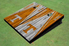 University Of Tennessee Alternating Wood Look Triangle Cornhole Boards