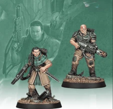 Warhammer 40k Astra Militarum Veteran Sergeant Grawnya & Jaromir NEW NO BOX