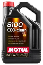 Motul 5L Synthetic Engine Oil 8100 0W30 4x5L ECO-CLEAN  ACEA C2 API SM ST.JLR 03