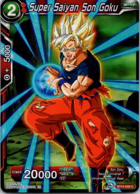 Super Saiyan Son Goku BT14-006 C Foil Cross Spirits Dragon Ball