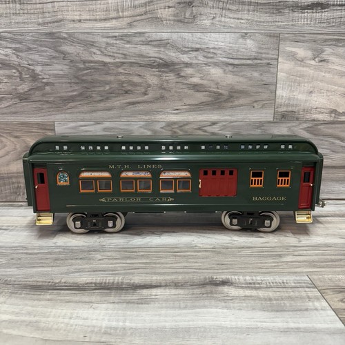 MTH No 429 Combine 10-1107B Dark Green Standard Gauge Tinplate Lighted "B" - Picture 2 of 18