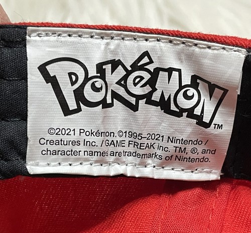 Pokemon Poke Ball Youth Snapback Hat Red And White Mesh One Size Cap Nintendo - Picture 6 of 7