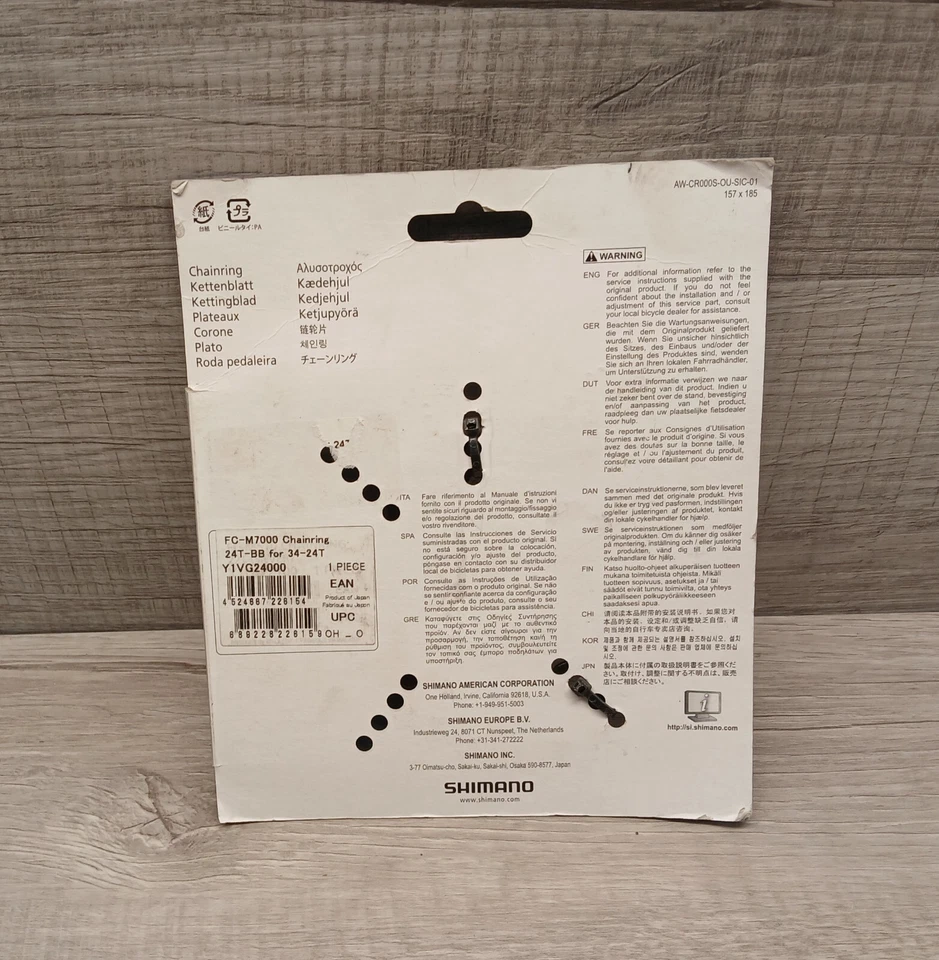 Plato Shimano SLX FC-M7000 MTB 24 dientes 64 mm BCD 2x10 velocidades Foto 2 de 2