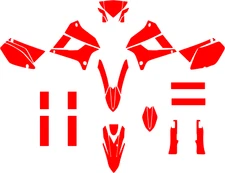 Kawasaki KLX 250 2008 2020 KLX250 vector template escala real 1:1