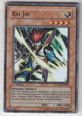 YU-GI-OH Rai Jin Super Rare CSOC-DE084 deutsch