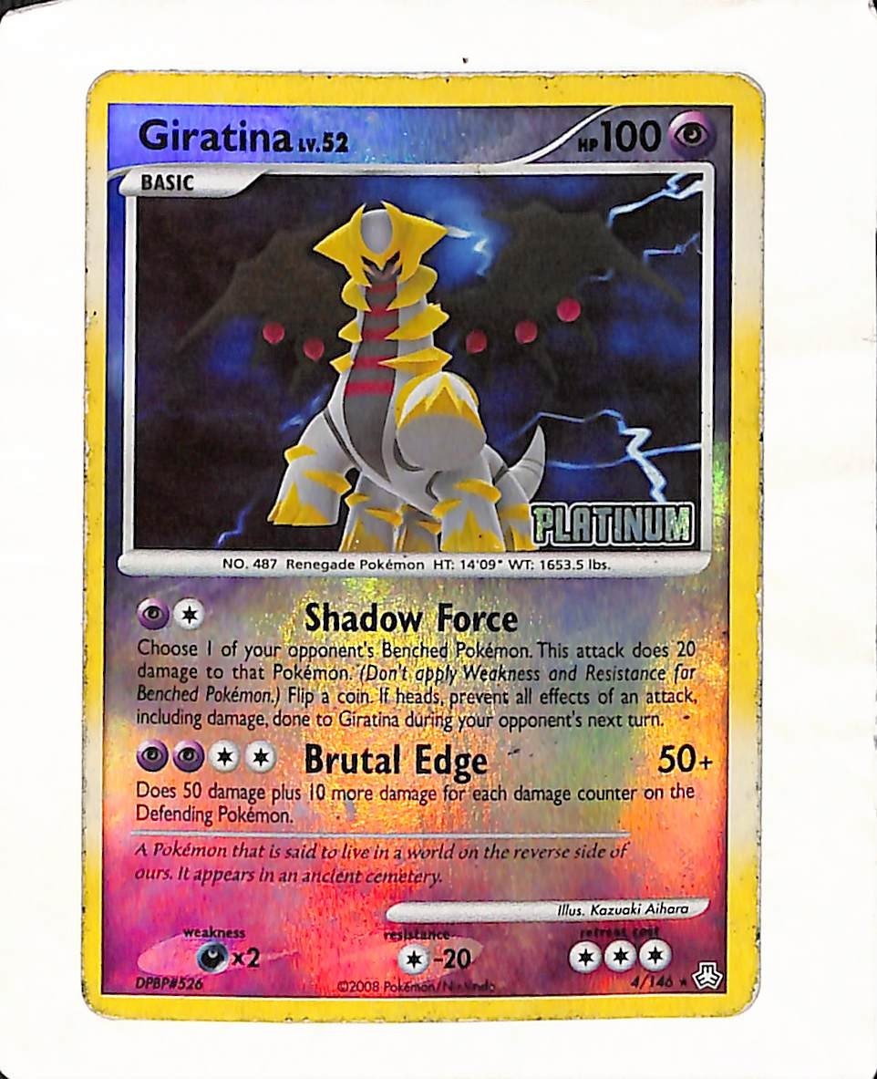 Pokemon Giratina Reverse Holo Rare 4/146 Platinum Stamped - Legends Awakened