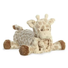 Aurora Ebba Loppy Giraffe 23" Roll Up Lovey Plush Soft Baby Blanket Toy Pet