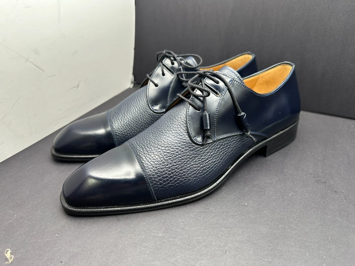 Mezlan Custom Irabu Loafers Men\'s Size 10 Navy Blue Lizard Leather Dress Shoes Mezlan Blue Dress Shoes for Men for sale | eBay main image 3