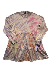 Women s Wild Fable BNWT Multi-colored Tie-dye Sweater Dress 100 Cotton 197