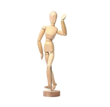 8 Inch Artists Wooden Manikin Flexible Body Joints Human Figure Puppet Model