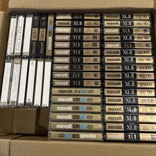 Lot of 44 Maxell XL II High Bias Cassette USED tapes EXCELLENT FREE SHIPPING