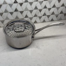 Calphalon 1.5 Qt Copper Tri-Clad Stainless-Steel Saucepan With SS Lid 87012