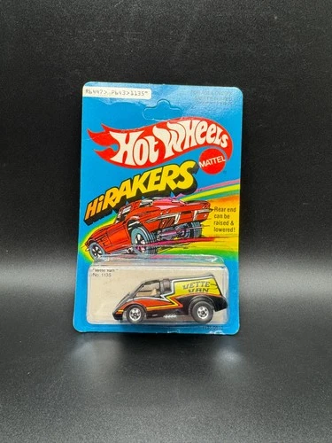 NOS Vintage Hot Wheels HiRakers 1979 Vette Van No. 1135 Black Unpuched C1
