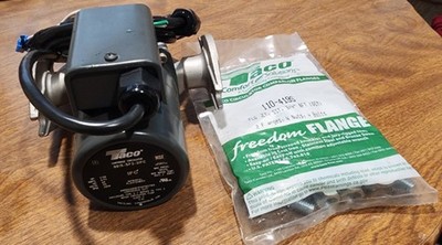 TACO Circulator Pump 0015-SF2-2IFC 1/20 HP 115V With Flange Set 110-419S OpenBox