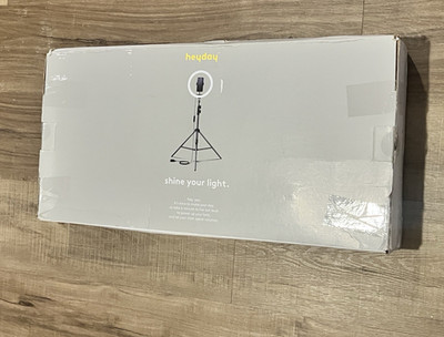 Heyday 12'' LED Ring Light Tripod Continuous Lighting Kit, Gray, 1 Unit