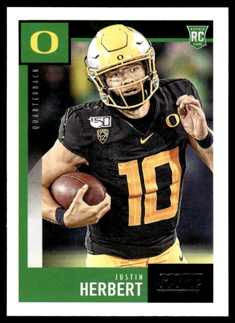 2020 Score Justin Herbert Rookie Oregon