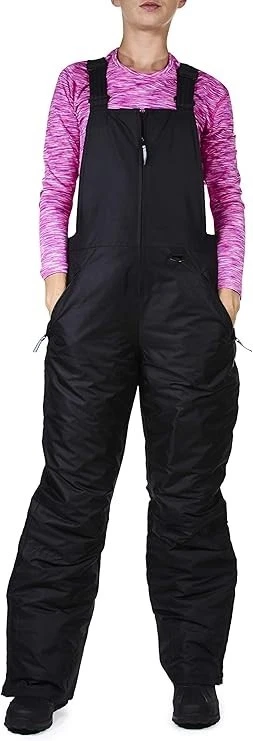 Arctic Quest Womens Ski Snow Bibs Pants Insulated Water Resistant Overalls Snowb