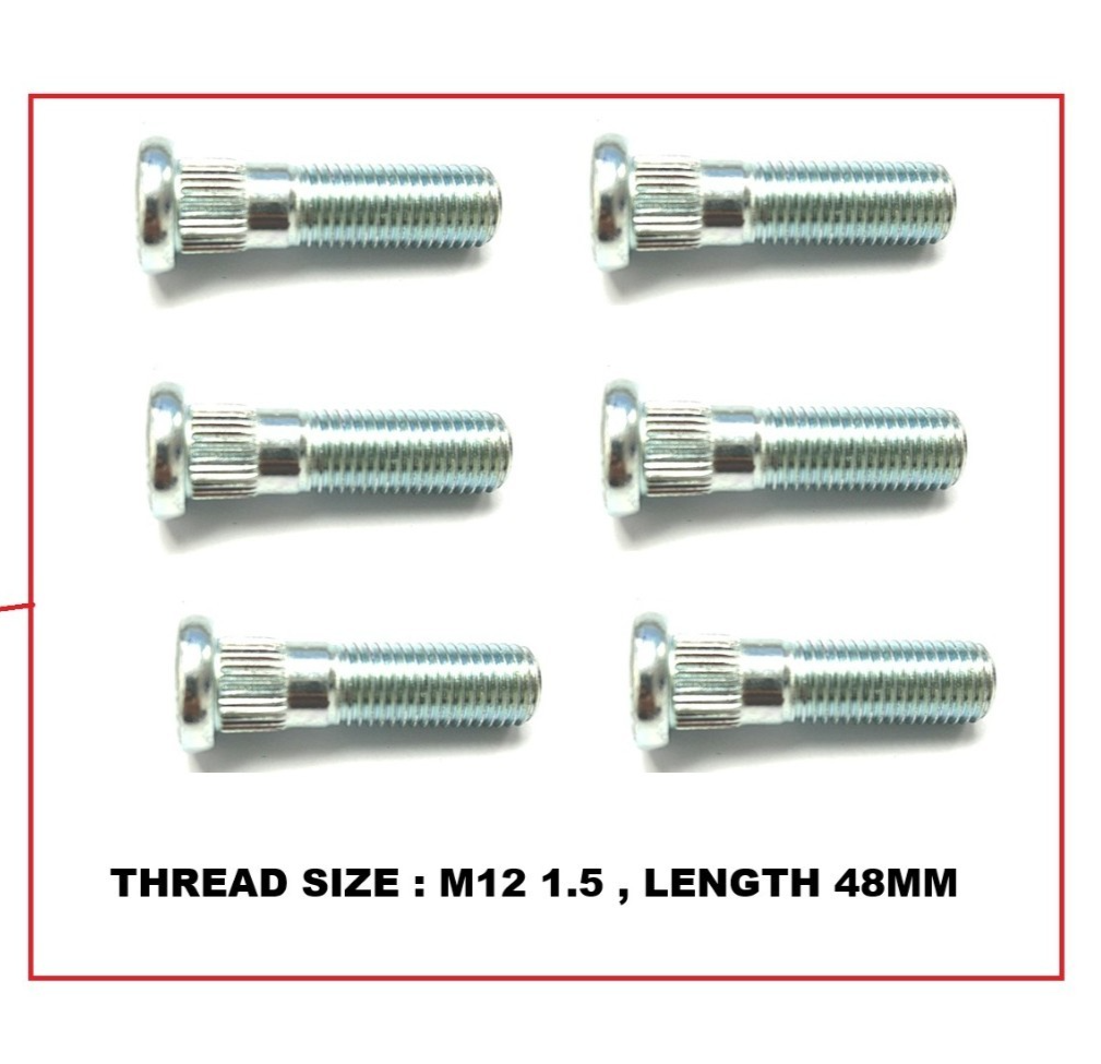 FOR FORD RANGER PICK UP T64 2.2TD 16V / T65 3.2TD 20V FRONT WHEEL STUD SET 2011+