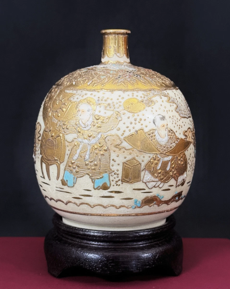 萨摩在日本古董花瓶| eBay
