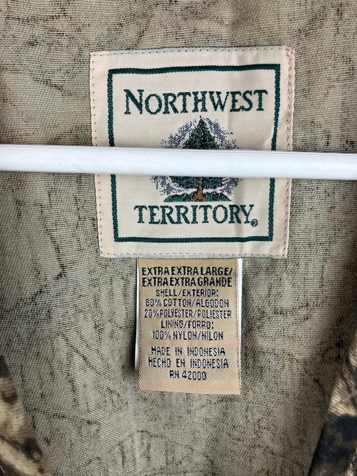 north west territory XXL deluxe hunting vest sniper brown camouflage - Image 2 of 4