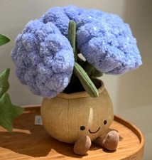 Jellycat amuse hydrangea-purple flower plant-brand new with label/dust bag