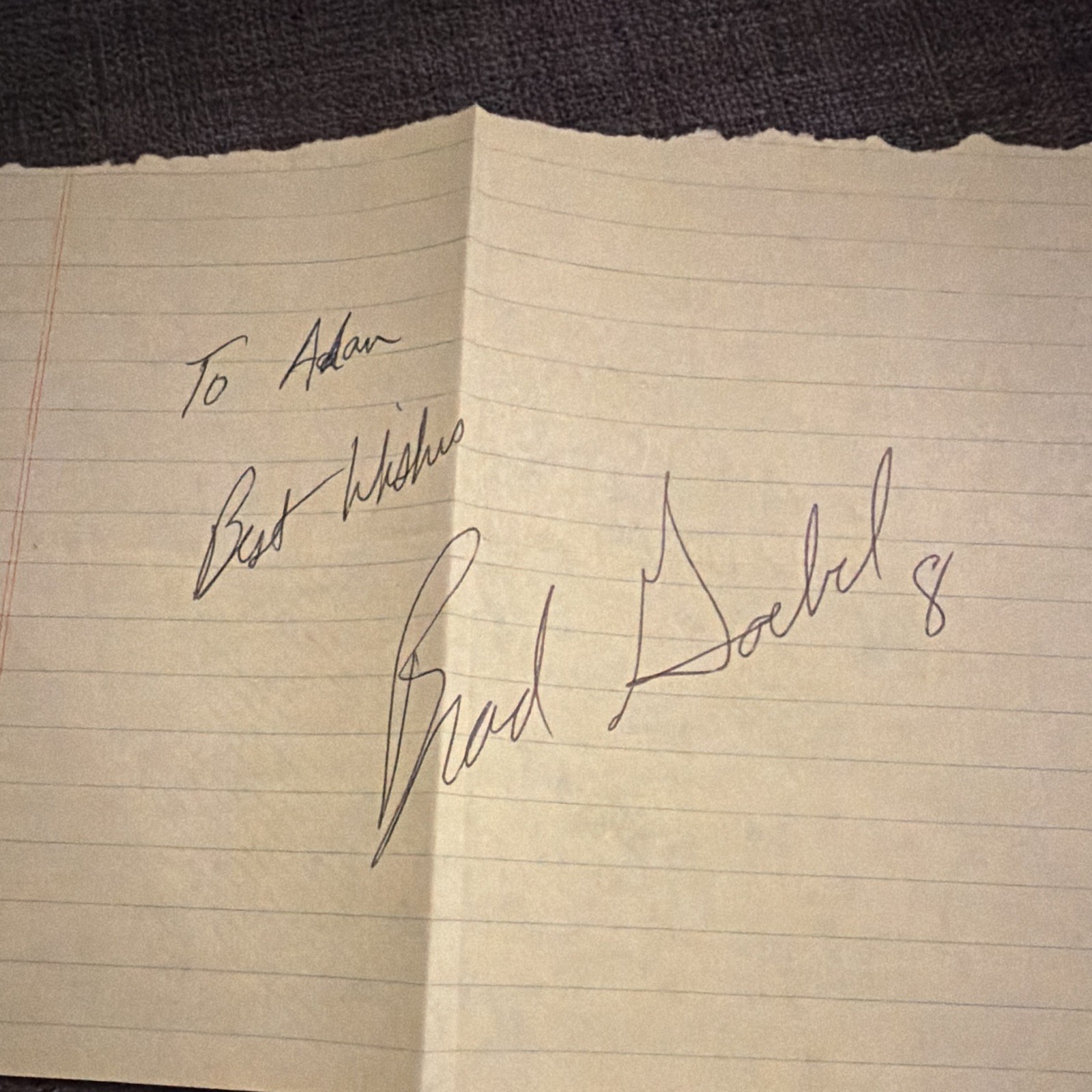 Brad Goebel Autograph