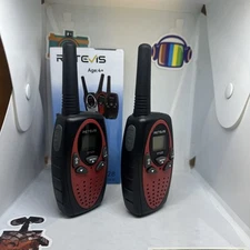 Retevis RT-628 Red 22 Channel Kids Walkie Talkies 2 Pieces  AA battery