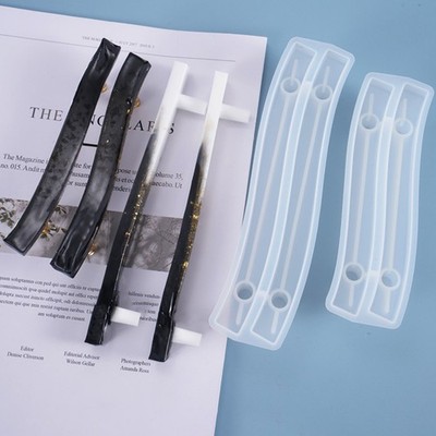 2pcs Silikongriff Formfruchtschale Griffe Gussform DIY Epoxy Harzform