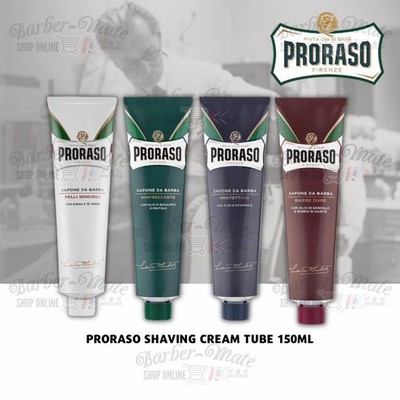PRORASO Shaving Cream 4 Tubes Assorted Pack-150ml Made In Italy