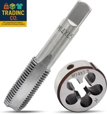 M14X1.5 Tap and Die Set, Metric Right Hand M14 X 1.5 Tap Die Set, 14 X 1.5Mm Hig