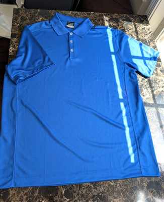 Nike Golf Dri-FIT Polo Shirt Mens XL Blue Short Sleeve
