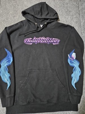 Within Destruction Lotus Black Pullover Hoodie Size XL
