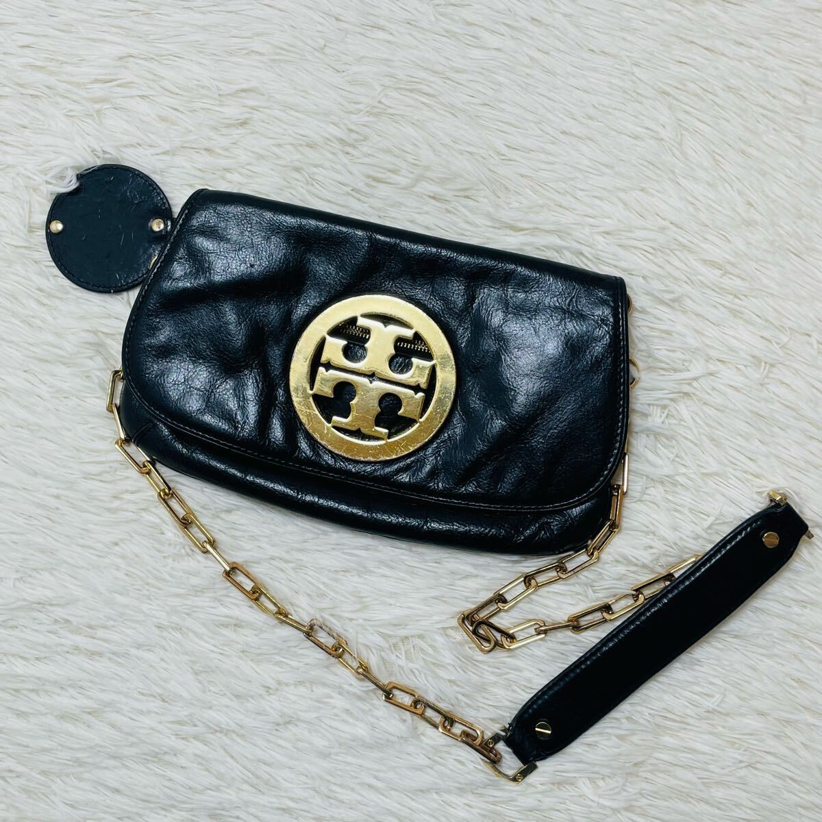 ショルダーバッグ・ポシェット Tory Burch SS25 Shoulder bags (158624 700) Tory Burch Purse Pink Gold Chain Quilted Leather Flap
