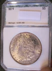 1879 Morgan silver dollar-BU, PCI 10 digit code, Tougher Date 5134