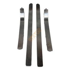 Porsche Cayenne 955 957 Silver Hard Plastic Kick Trim Plates x4 7L0853656