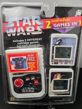 Star Wars Vintage Elettronico Hand Held MGA LCD Game Wizard 2 giochi in 1 Nuovo 1995