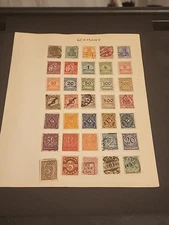 35 Old German Stamps On A SHEET  Some MINT/HINGED Some CANCELED/HINGED (P-43)