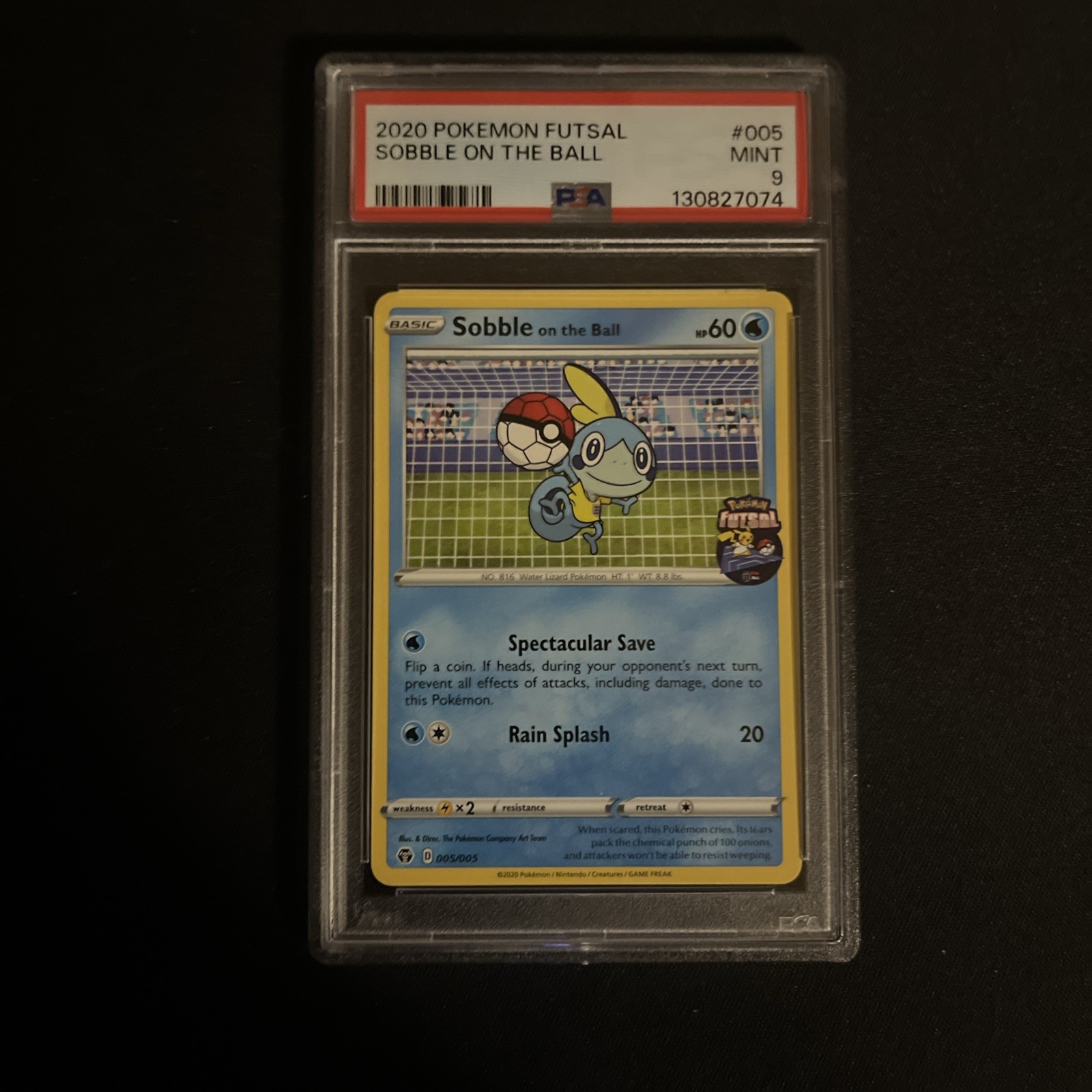2020 Pokemon Futsal Promo #005 Sobble On The Ball PSA 9 Card MINT! Free Shipping