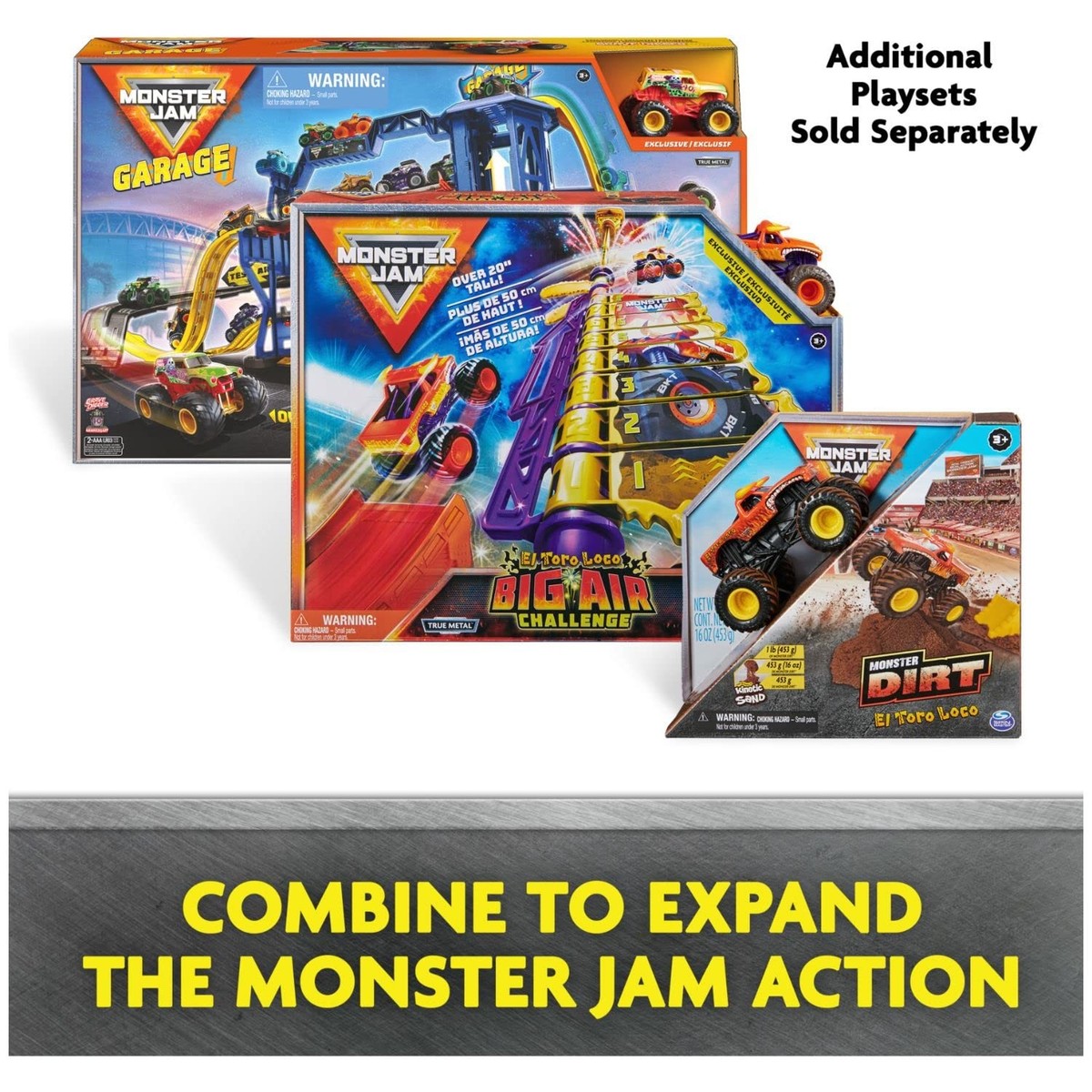 Monster Jam, Champ Ramp Freestyle Playset With Exclusive Son