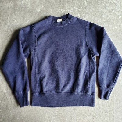 Vintage 90s Champion Reverse Weave Sweatshirt Blank Navy Blue Mens