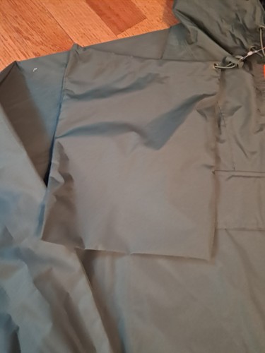 Hunter x Target Rain Jacket Adult Large Olive Green Hood Storage Pouch Pullover - Picture 4 of 11
