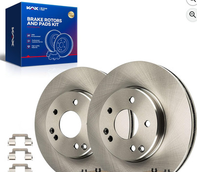KAX Front Brake Rotor Ceramic Pad Kit For Mercedes C230 C240 CLK350 Partial Set