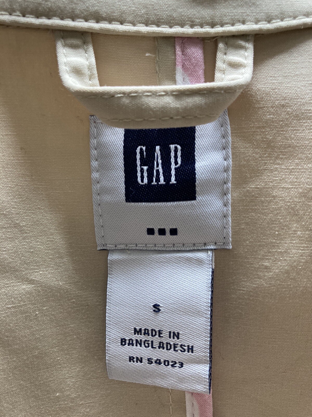 GAP Lightweight Jacket S Small Beige - image 3