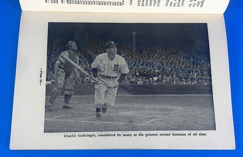 1951 Detroit Tigers Facts Booklet - Vic Wertz / Ty Cobb - Greenberg - Gehringer - Picture 3 of 7