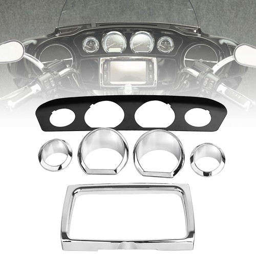 Stereo Radio Accent Gauge Bezel For Harley Ultra Limited FLHTK Street Glide FLHX - Picture 2 of 20