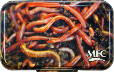 MONTANA FLY COMPANY MFC DIRTY WORM POLY FLY BOX FEATURING SLIT FOAM
