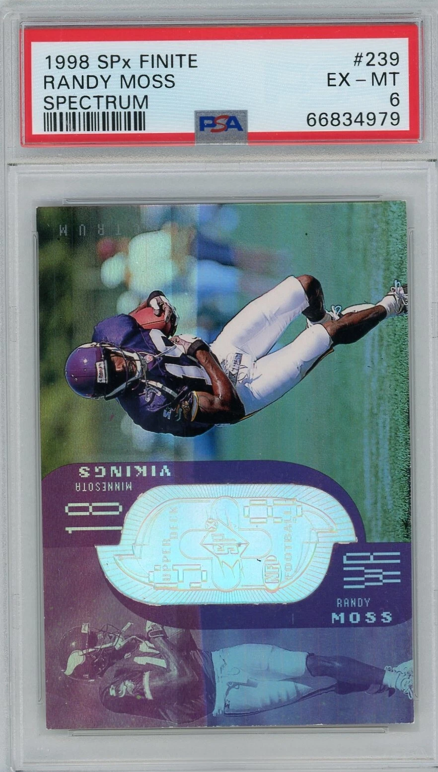 Randy Moss SPx Finite Spectrum #239 Spectrum